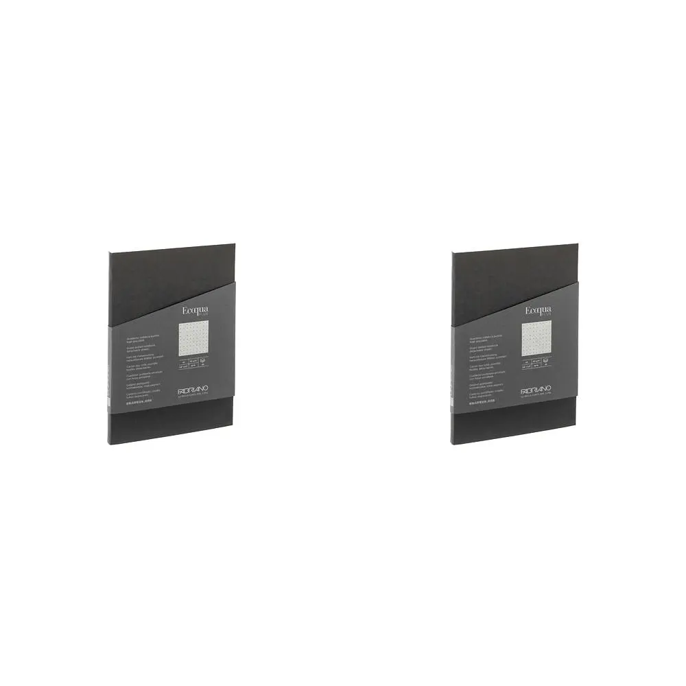 2x Fabriano Ecoqua Plus Antracite Dots Glued A4 Notebook Home School Stationary - Office