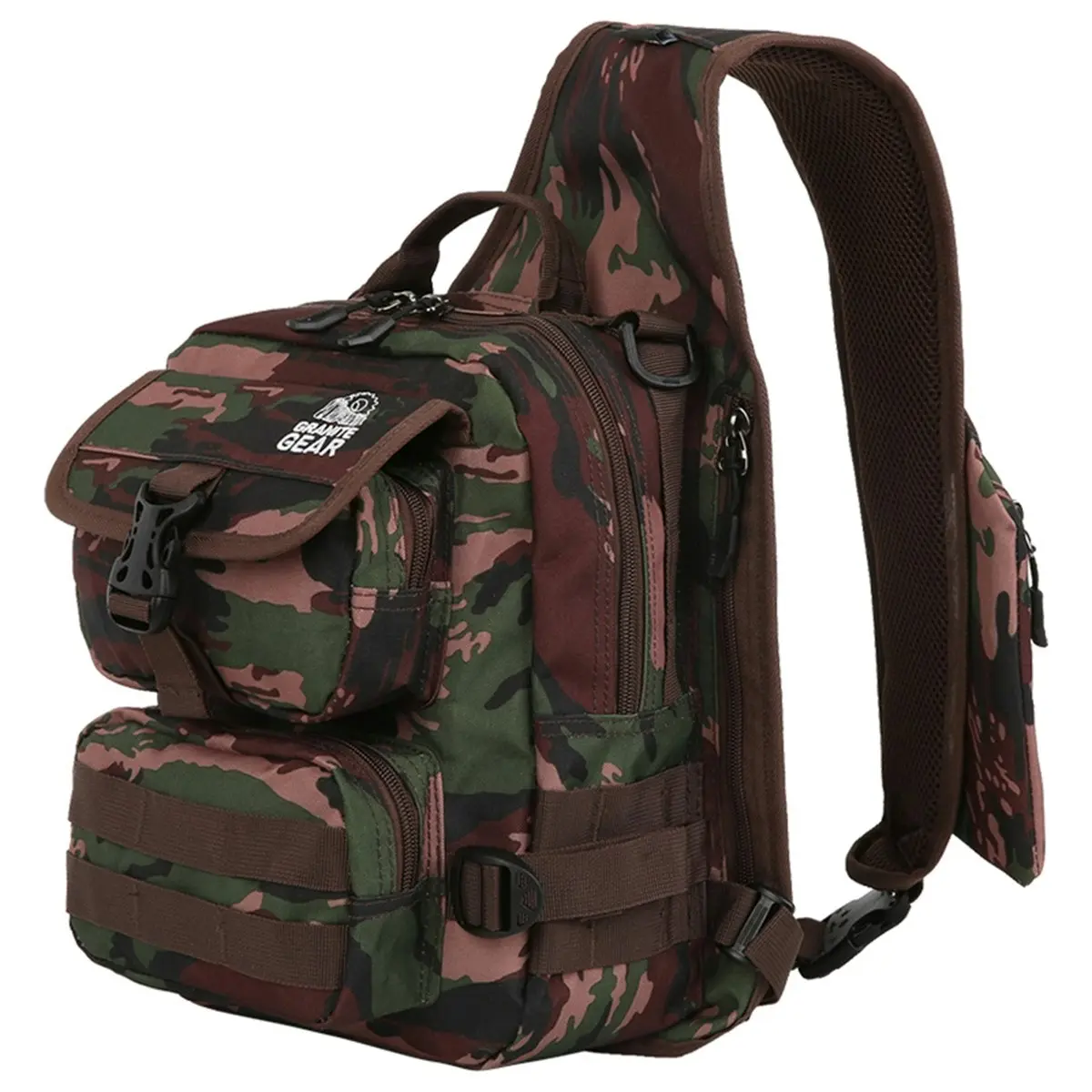 Granite Gear Waterproof Messenger Chest Bag Cross Shoulder Travel Bag Hiking Satchels G7552 Camouflage - Fashion