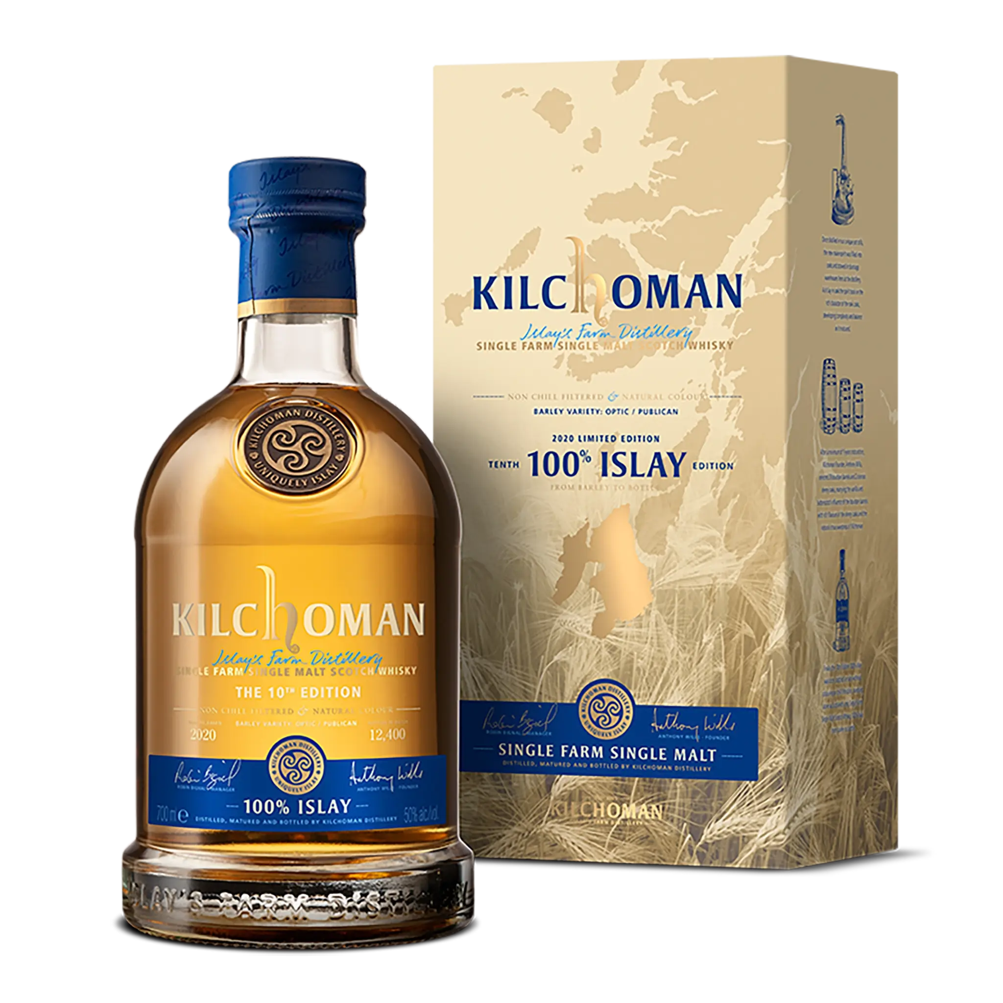 Kilchoman 100% Islay 10th Edition Single Malt Scotch Whisky 700ml - Alcohol