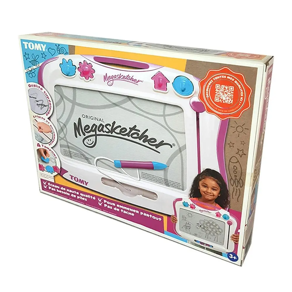 TOMY The Original Megasketcher Erasable Drawing/Sketching Board Kids Toy 3y+ - Toys & Games