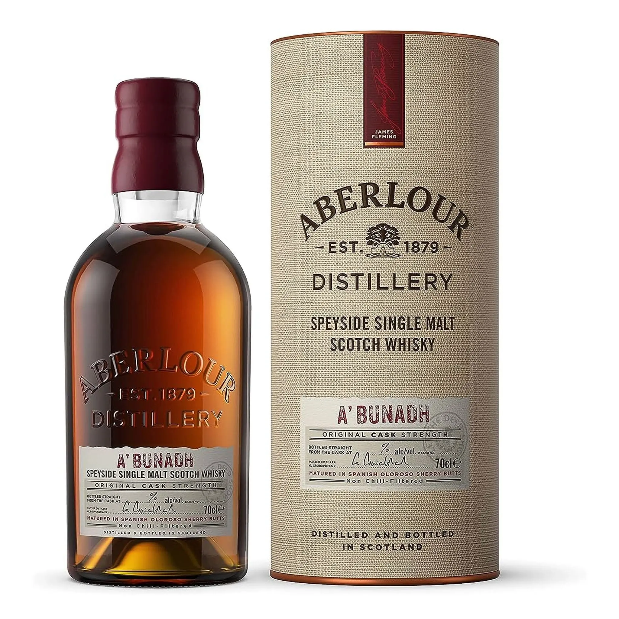 Aberlour A'bunadh Cask Strength Single Malt Scotch Whisky 700ml - Alcohol