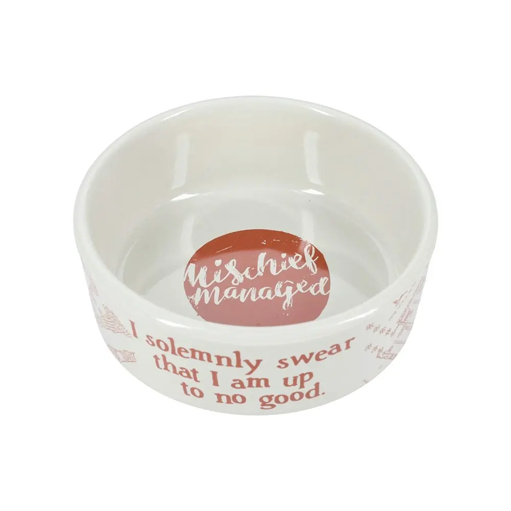 Harry Potter 13.5cm Marauders Map Pet/Dog Puppy Feeding Dish Food/Water Bowl - Pets