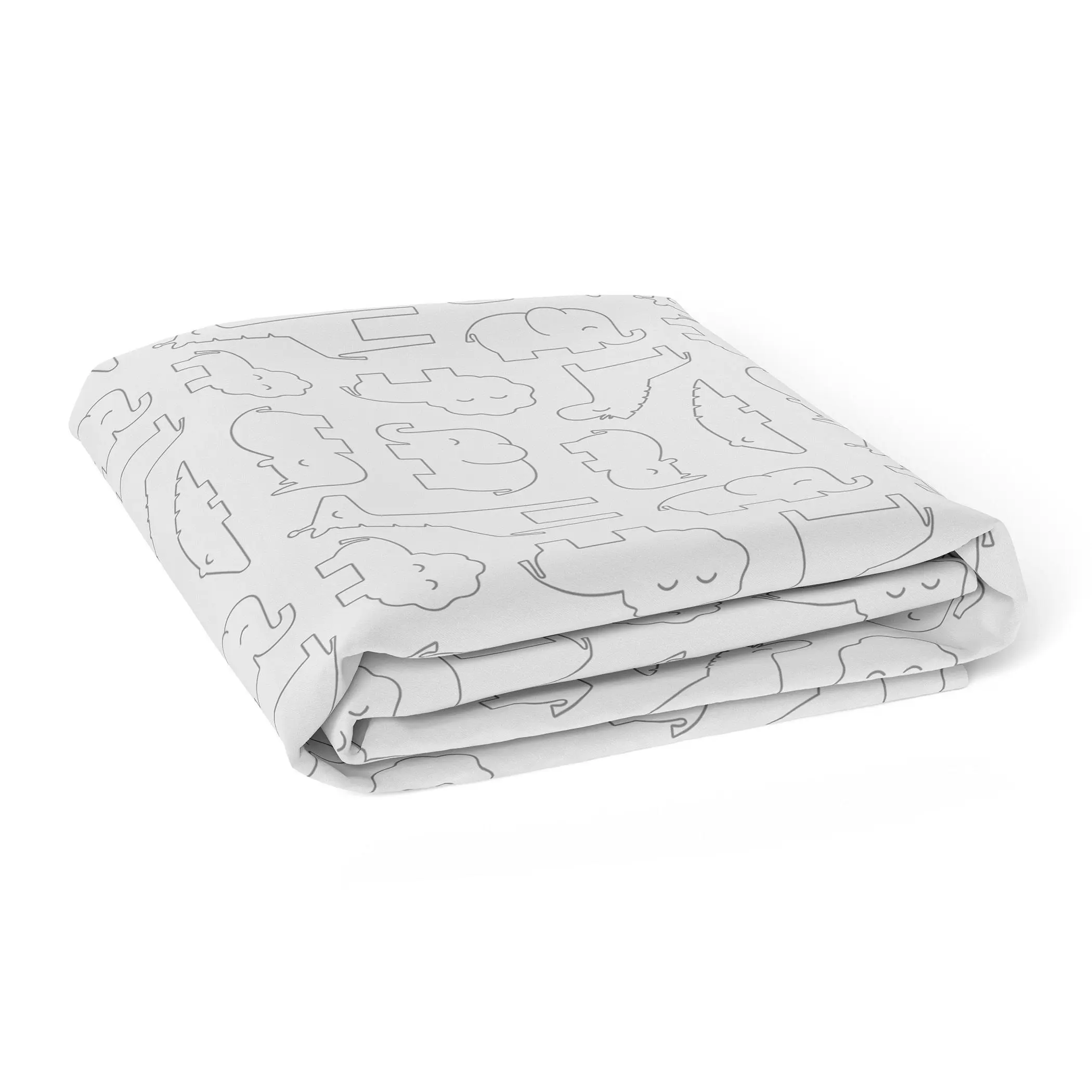 Bubba Blue Ash Grey Bassinet Jersey Fittedsheet - Home & Garden