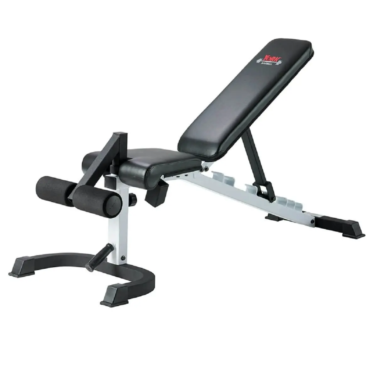 York Barbell FTS Flex Bench with Leg Hold Down - Sports & Outdoor