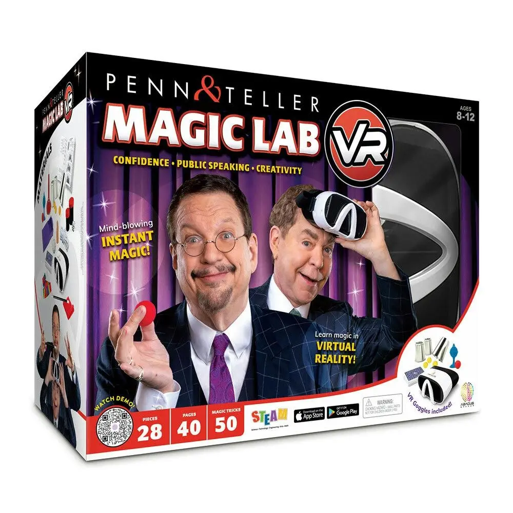 Penn & Teller Magic Lab VR Kids Interactive Learning Trick Pretend Toy Set 8+ - Hobbies