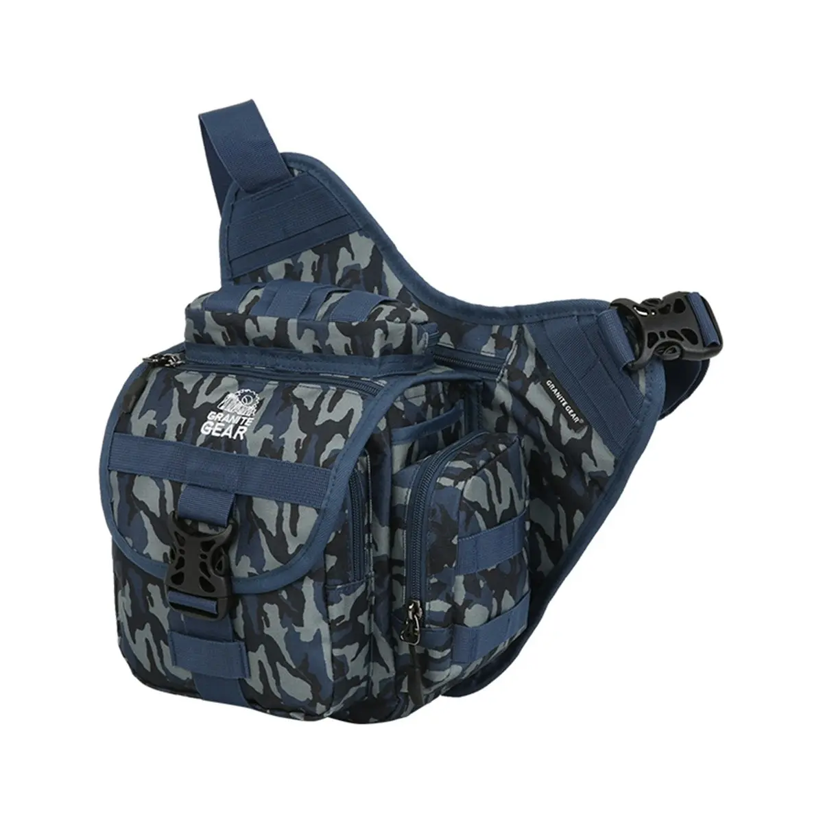 Granite Gear Waterproof Funny Bag Travel Bum Bag Camping Hiking Cross Shoulder Bag G7556 Camouflage Blue - Fashion