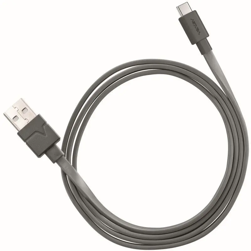 Ventev 6ft USBA to USBC Car/Wall Charging/Sync Flat Cable for Samsung/Tablets - Electronics