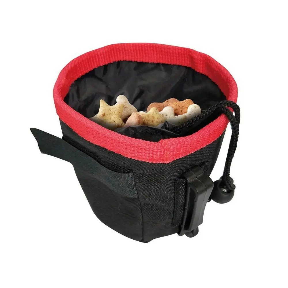M-Pets 15cm Nazca Treat Bag Dog/Puppy Pet Training Snack/Reward Pouch Holder Red