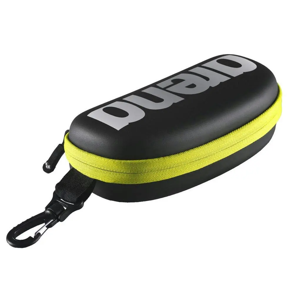 Arena Case Pouch Protection for Swimming/Training Swim Goggle Black/Fluro Yellow - Sports & Outdoor