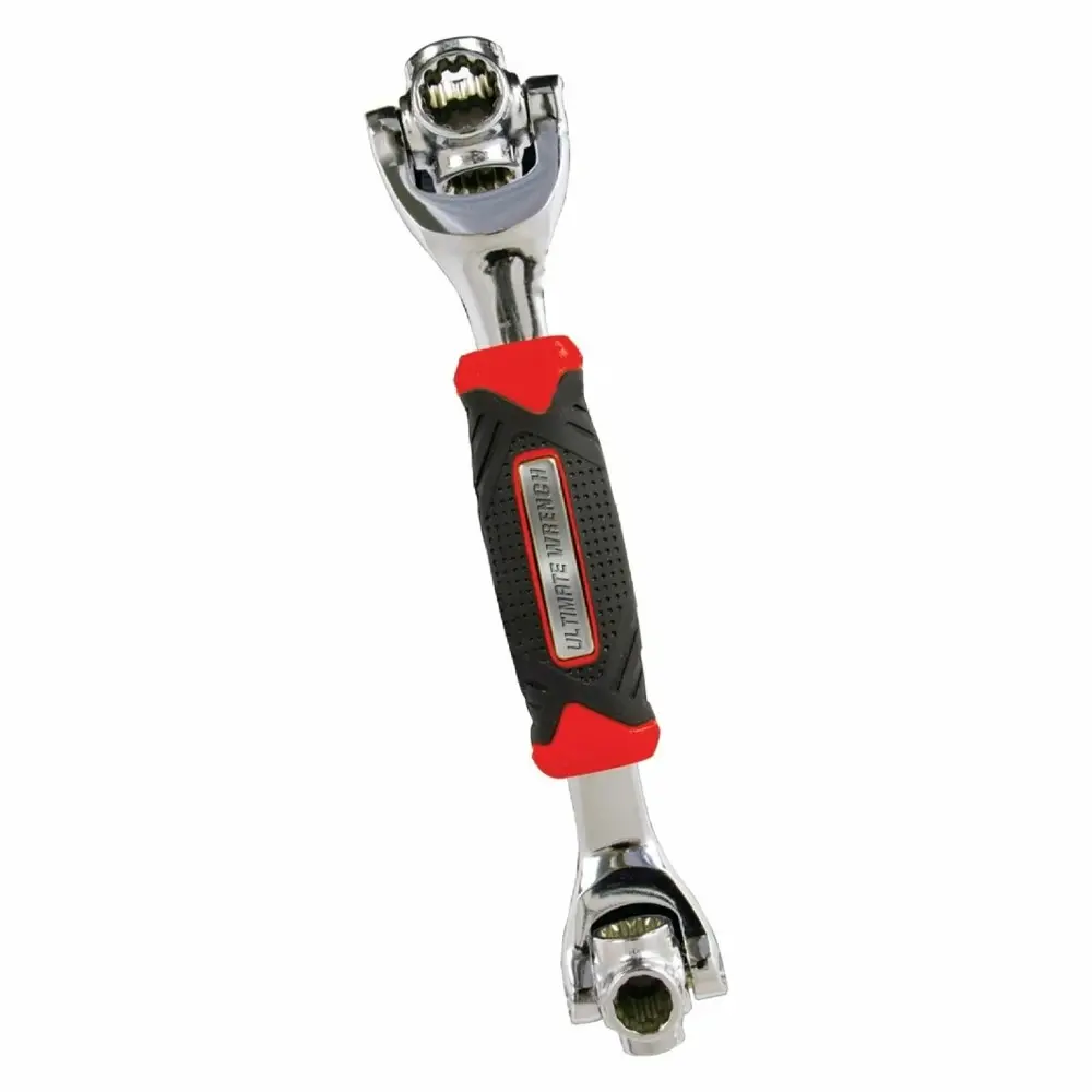 Ultimate Wrench 48in1 Tool w/ Anti Slip Teeth Tuff Grade Alloy Steel Black//Red - Hardware