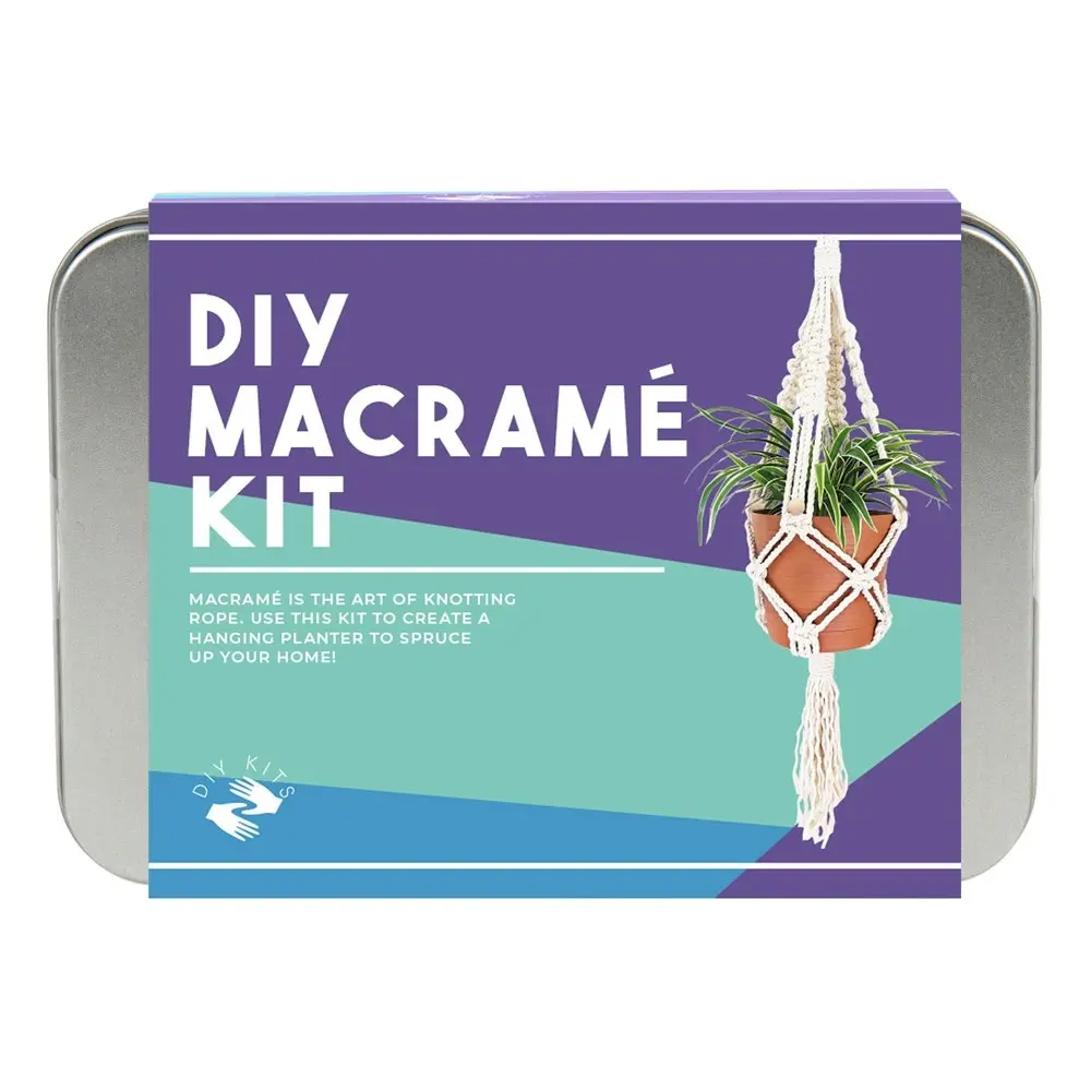 Gift Republic DIY Macrame Kit Hanging Plant Pot Hanger Holder Storage Home Decor - Hobbies