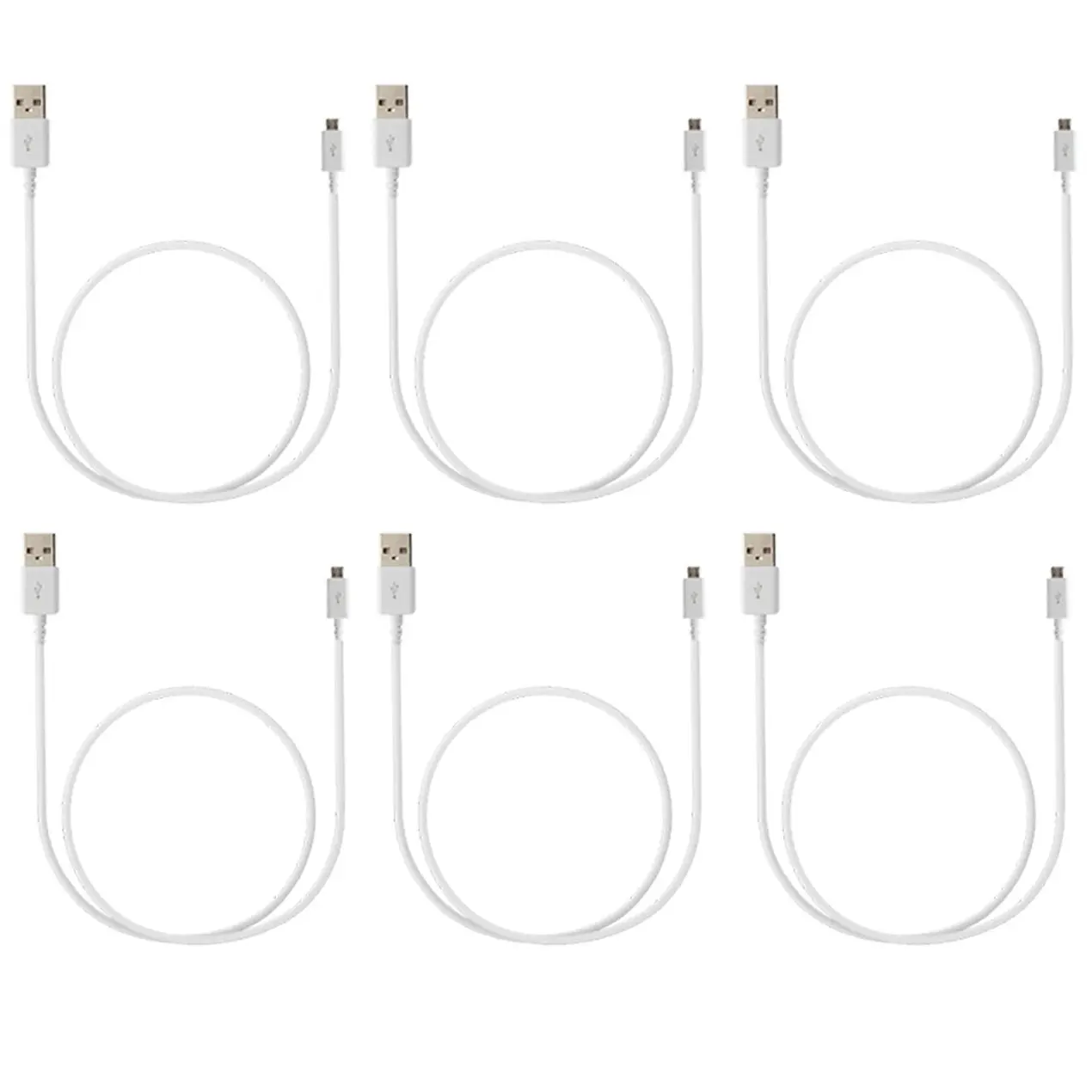 6Pc 1M Usb Charging Cable Micro Usb Connector For Samsung Htc Sony Windows 6X - Electronics