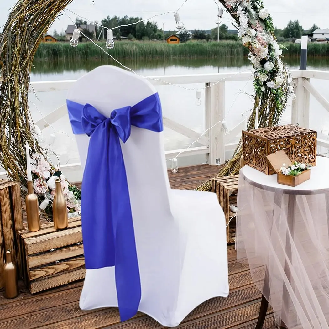 Traderight Group Multicoloured Chair Sashes Fabric Covers Wedding Party Decoration Table Runner - Hobbies