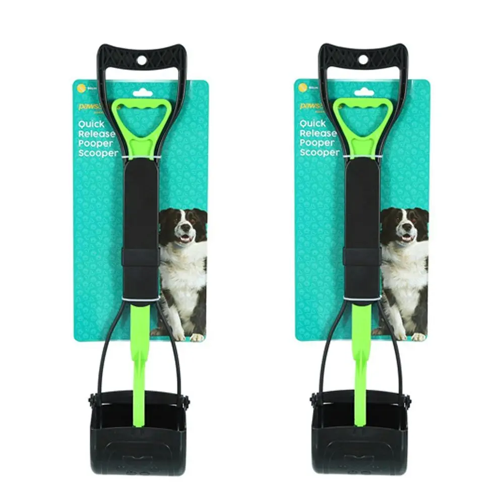 2x Boxsweden Quick Release 60cm Pooper Scooper Pet/Dog Waste Grabber Assorted - Pets