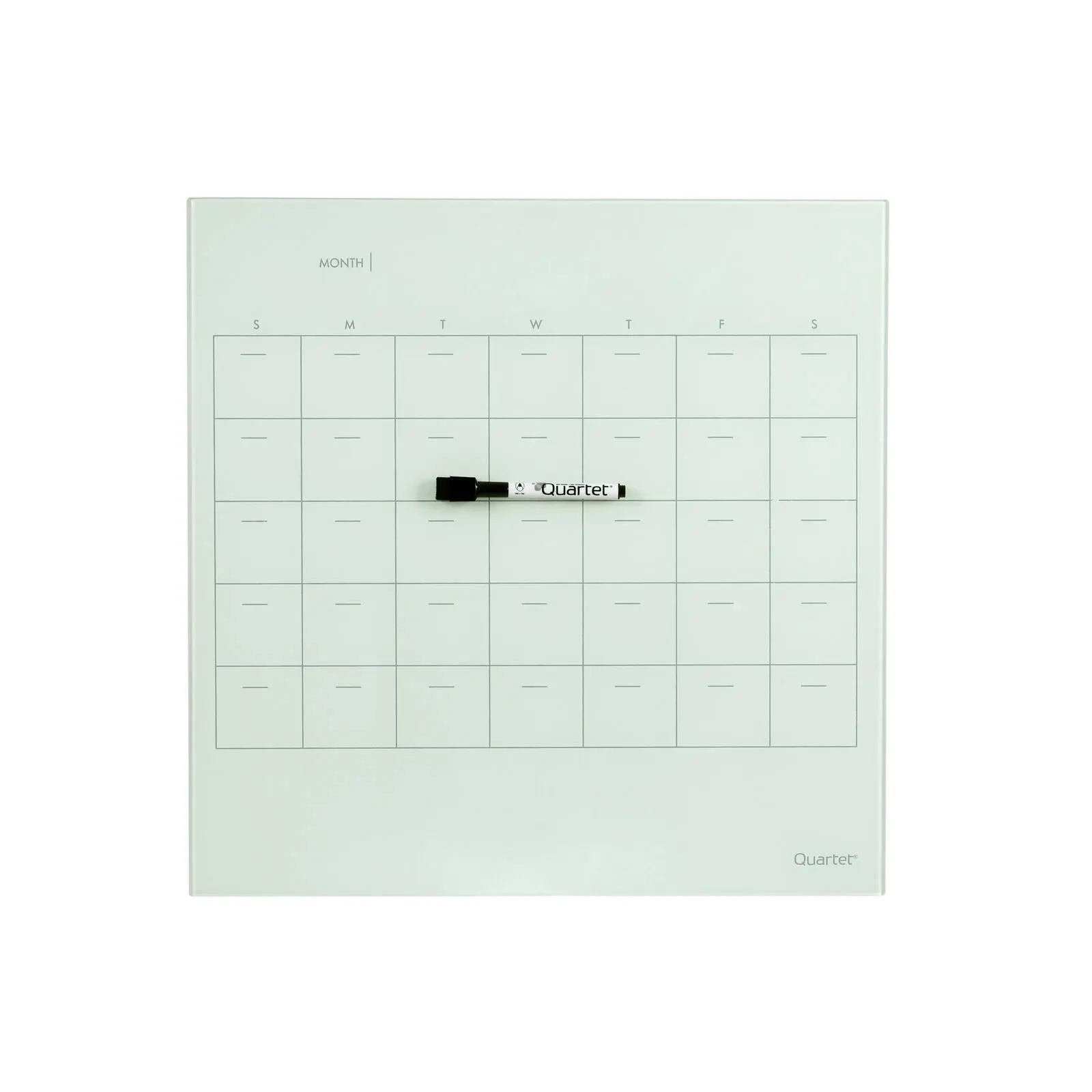Quartet Frameless 45cm Dry-Erase Desktop Tempered Glass Planner Board Organiser