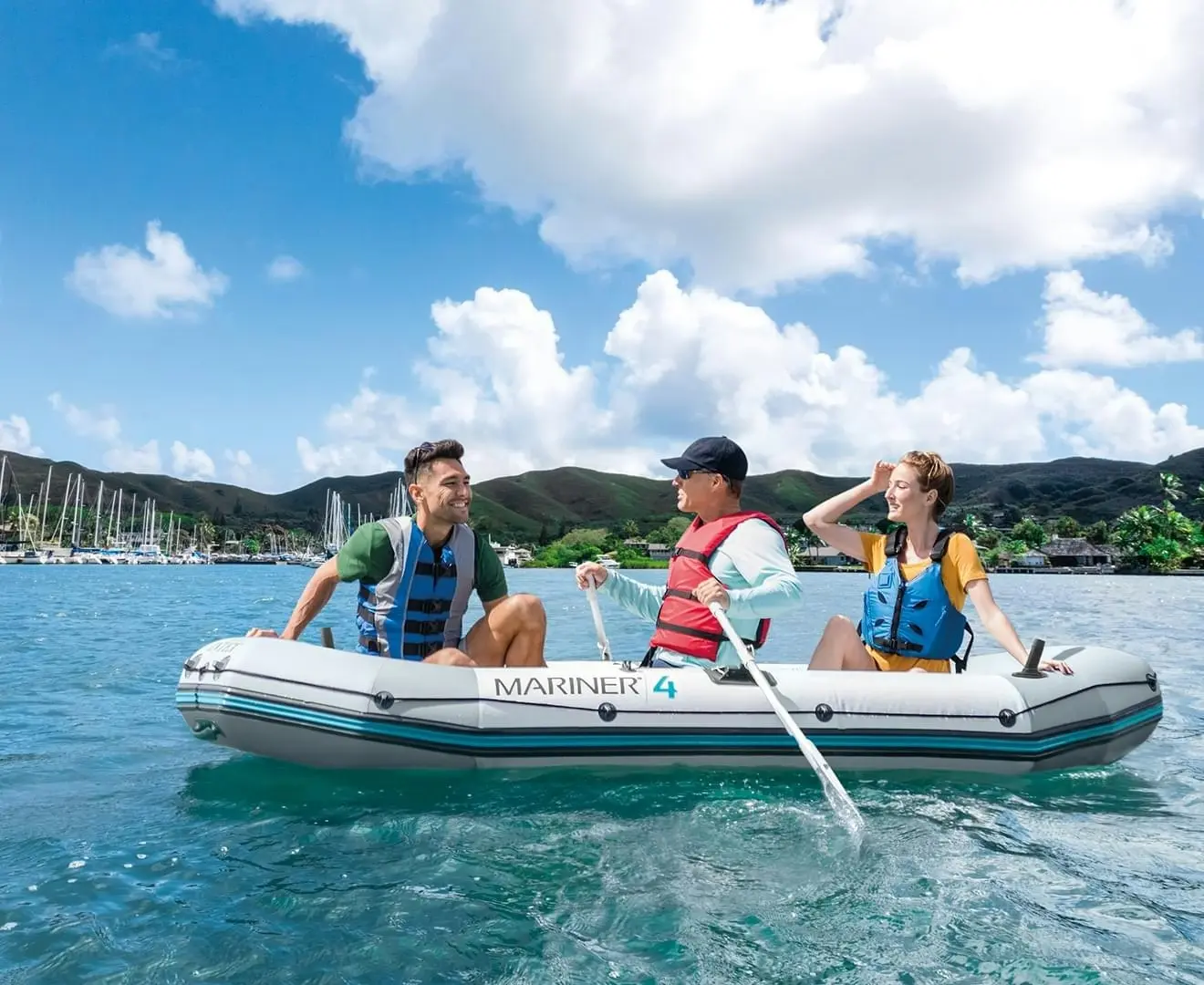 Intex Mariner 4 Boat Set 68376 - Sports & Outdoor