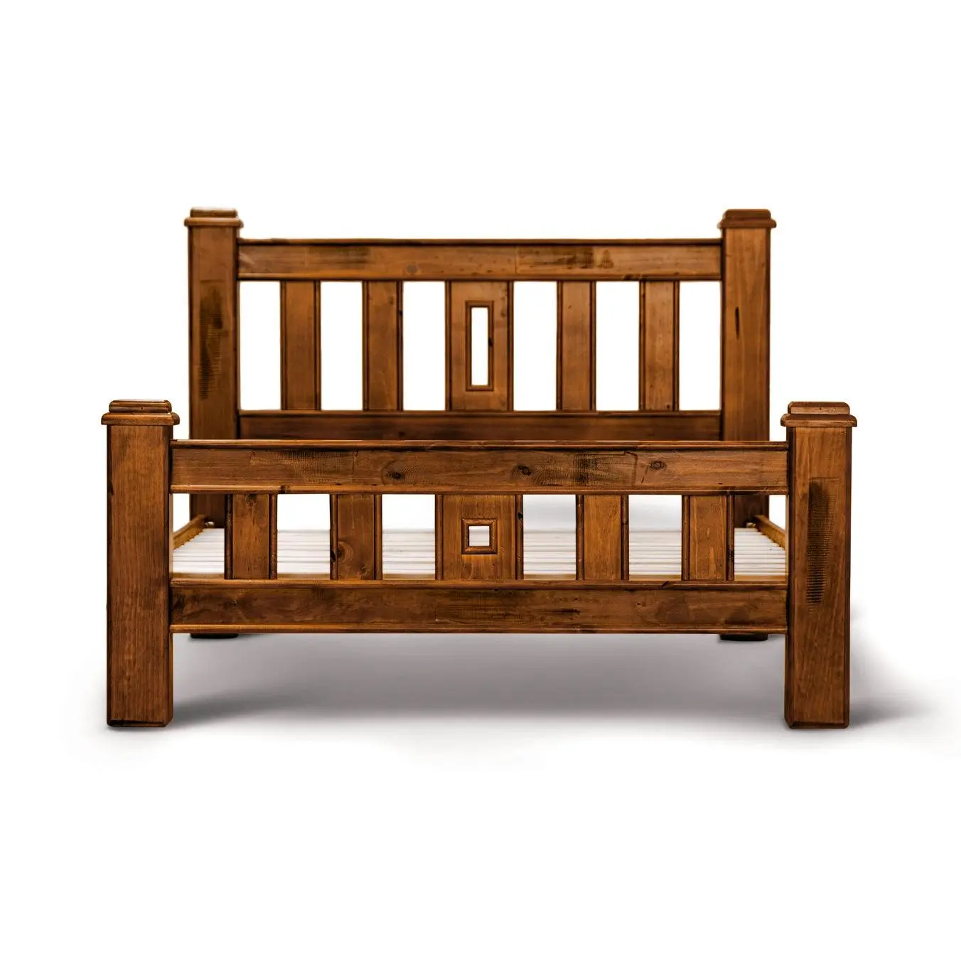 Umber 4pc Queen Bed Frame Bedside Tallboy Suite - Furniture