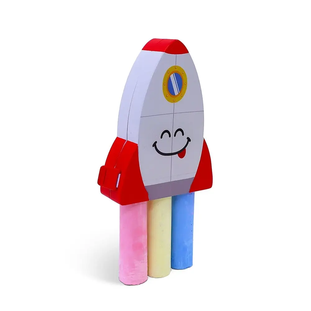4pc Good Banana Chalksters Spaceship Sidewalk Chalk Toy Kids/Children Art 3y+ - Office