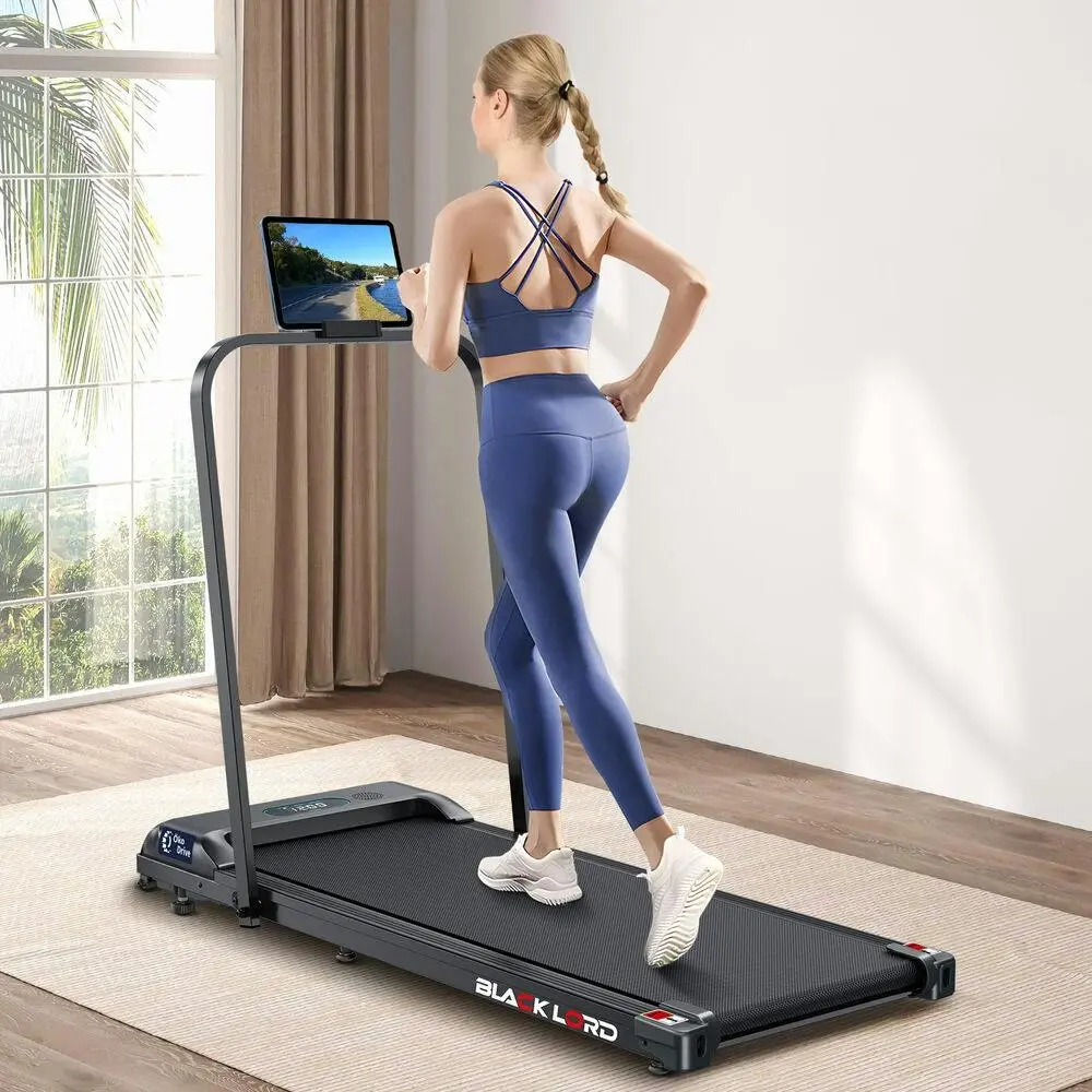 Black Lord Treadmill Electric Walking Pad Home Fitness Foldable - Sports & Outdoor