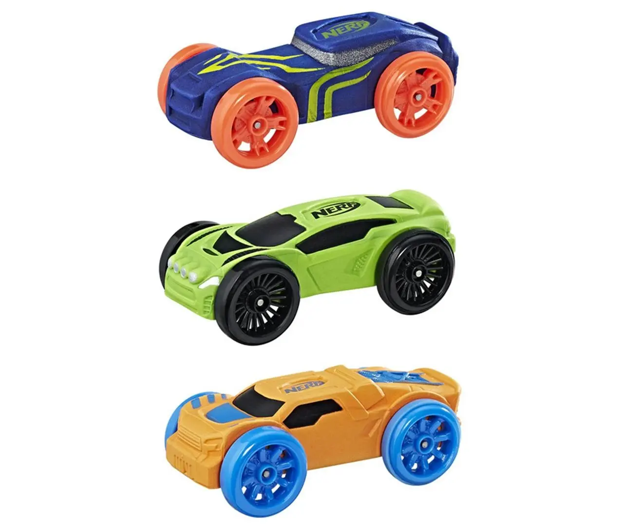 3pc Nerf Nitro Foam Car Vehicle Kids/Children Boys 5y+ Play Toys Assorted Colour - Toys & Games