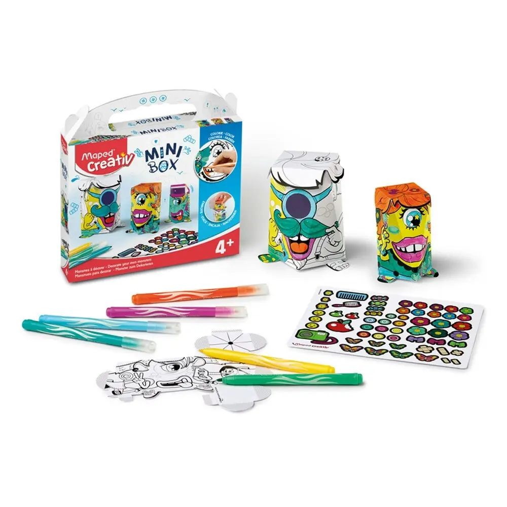 Maped Mini Box Monsters Kids Activity 4y+ Educational Children Art/Crafts Toy - Hobbies