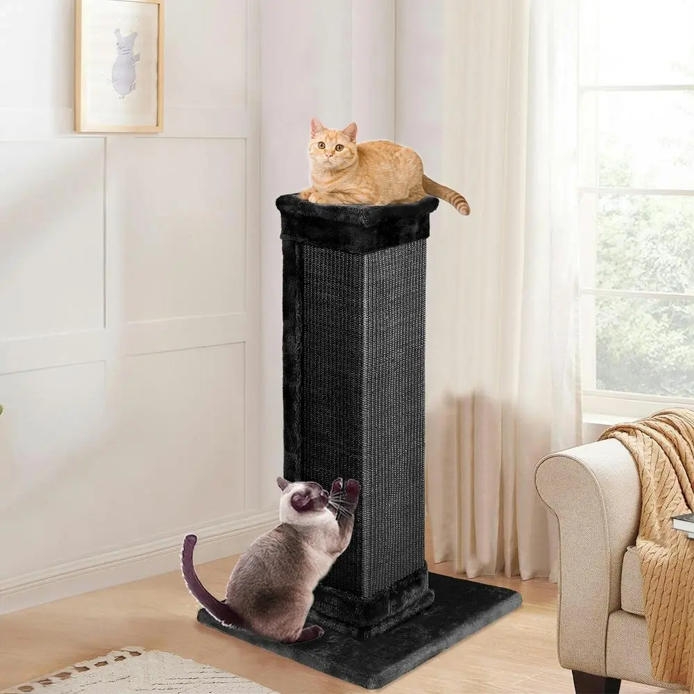 BEASTIE Cat Tree Scratcher Tower Scratching Post Condo House Furniture Wood 92cm - Pets