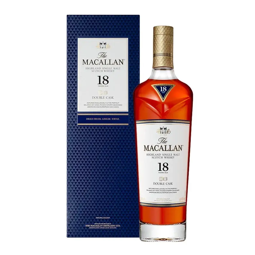 The Macallan Double Cask 18 Year Old Single Malt Scotch Whisky (Annual 2021 Release) 700ml - Alcohol