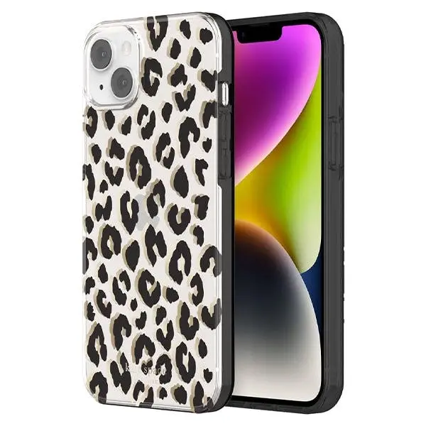 Kate Spade New York Protective Hardshell Case (Suits iPhone 14 Plus) - City Leopard
