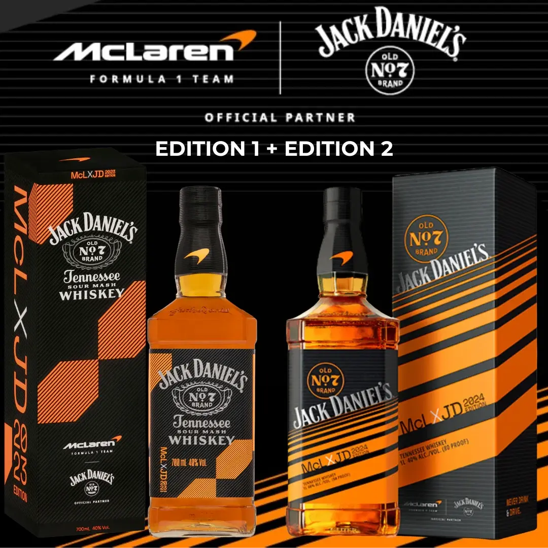 Jack Daniel's x Mclaren 2023 & 2024 Limited Edition Tennessee Whiskey 700ml - Alcohol