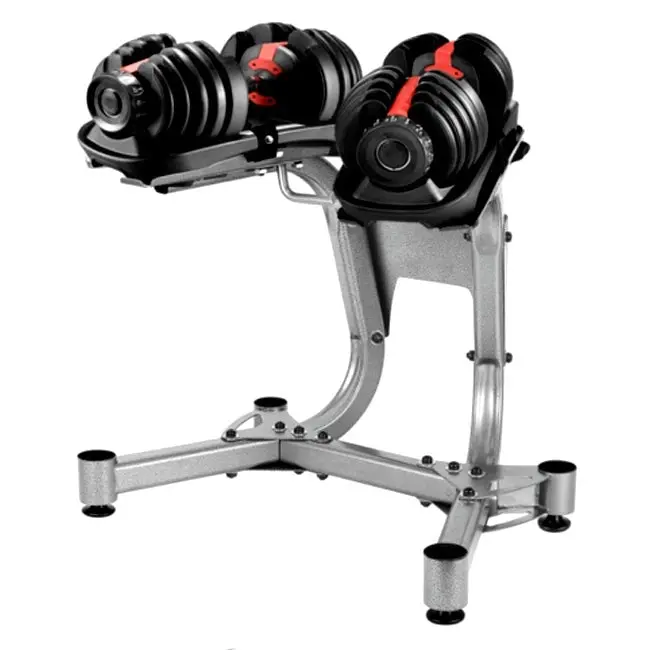 Fitness Master Adjustable Dumbbell Stand Exercise Equipment 17 Weights 2x 40kg - Sports & Outdoor