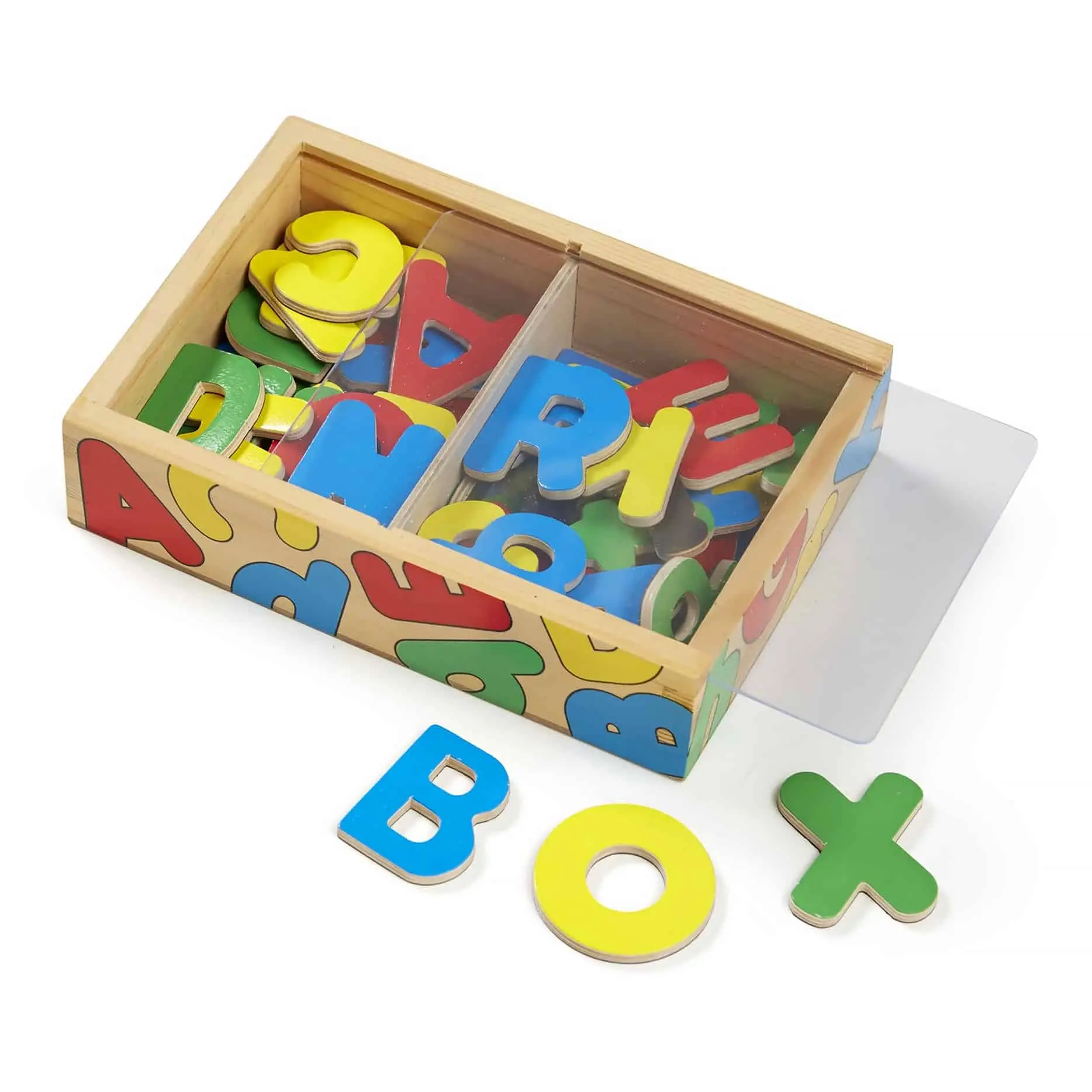 Melissa and Doug - Magnetic Wooden Alphabet - 52 Pieces