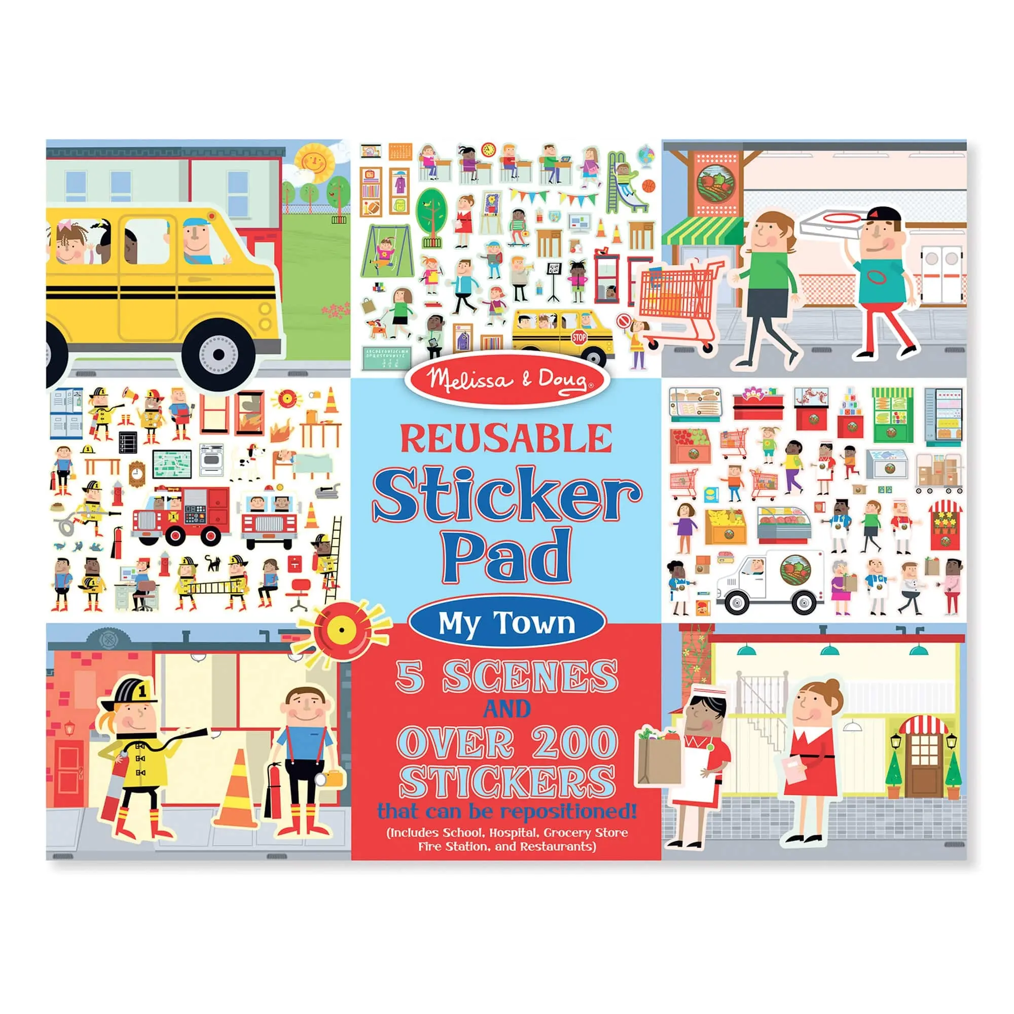 Melissa and Doug - Reusable Sticker Pad - My Town