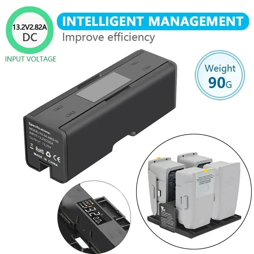 Multi Display Charger Converter Battery Charging Hub For DJI Mavic Air 2 / 2s Drone - Electronics