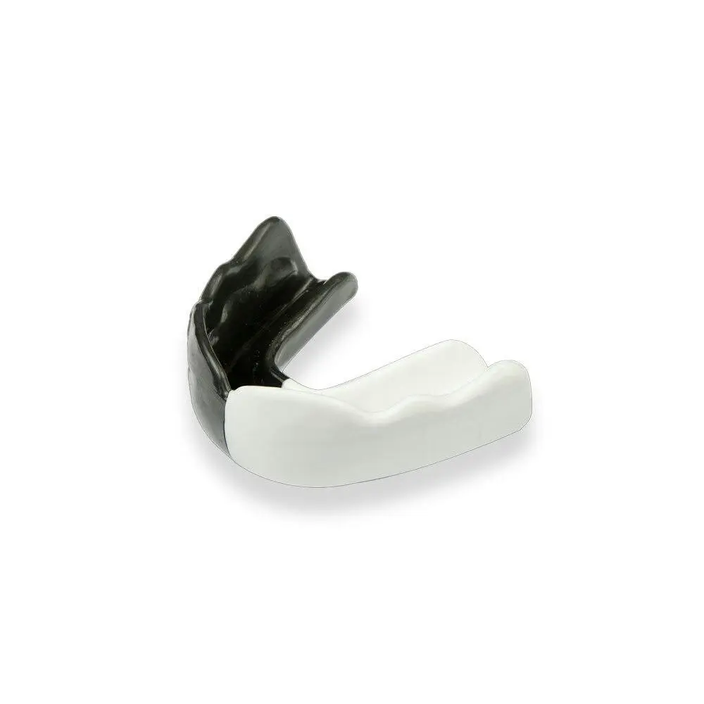 Signature Sports Type 2 Protective Mouthguard Teeth Shield Youth Black/White - Sports & Outdoor