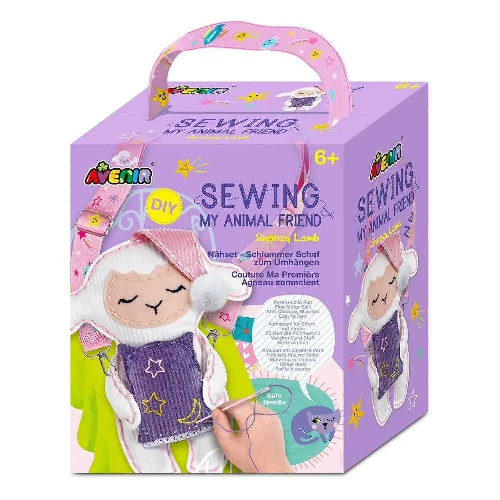 Avenir Sewing My Animal Friend Snoozy Lamb Sewing Learning Kids Activity Kit 6y+ - Hobbies
