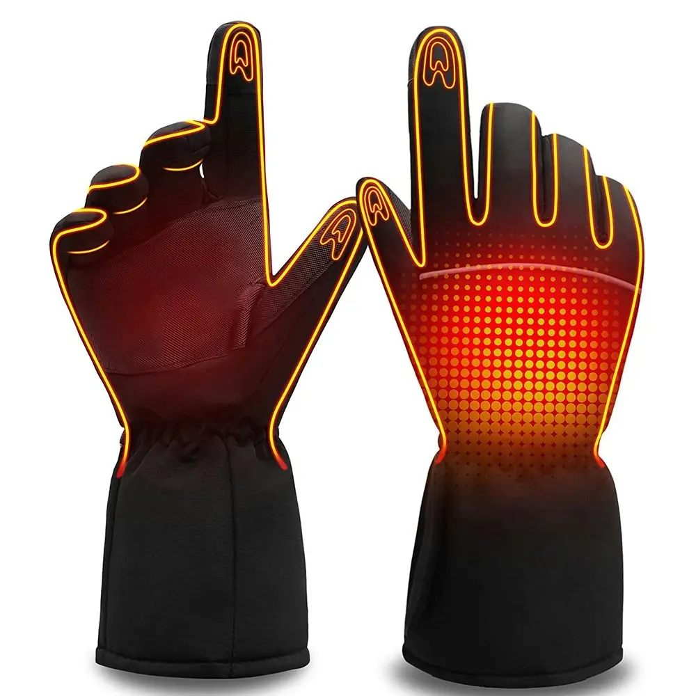 1 pair Windproof Waterproof Heated Gloves Cycling Skiing Gloves warm gloves - Sports & Outdoor