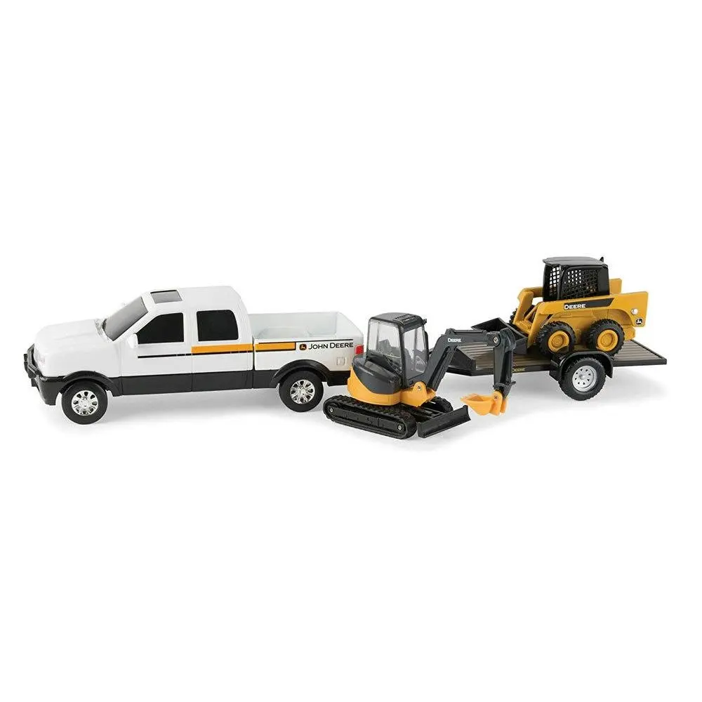 John Deere 20cm Construction Vehicle Set Trailer/Pickup/Mini Trucks Toys Kids - Toys & Games