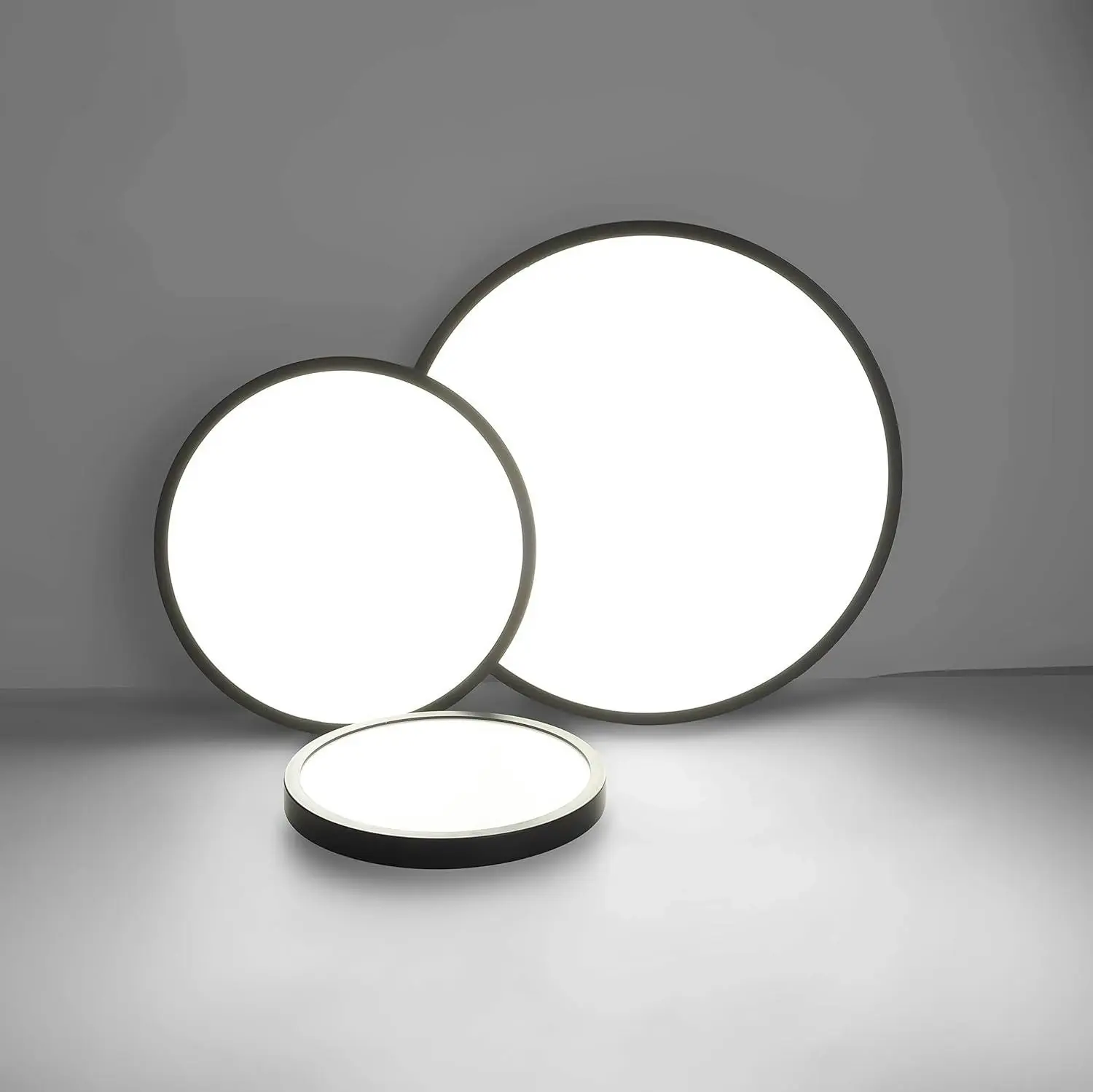 LED Ceiling Light Fixture, Natural Light, 24W 4500K ,Black - Home & Garden