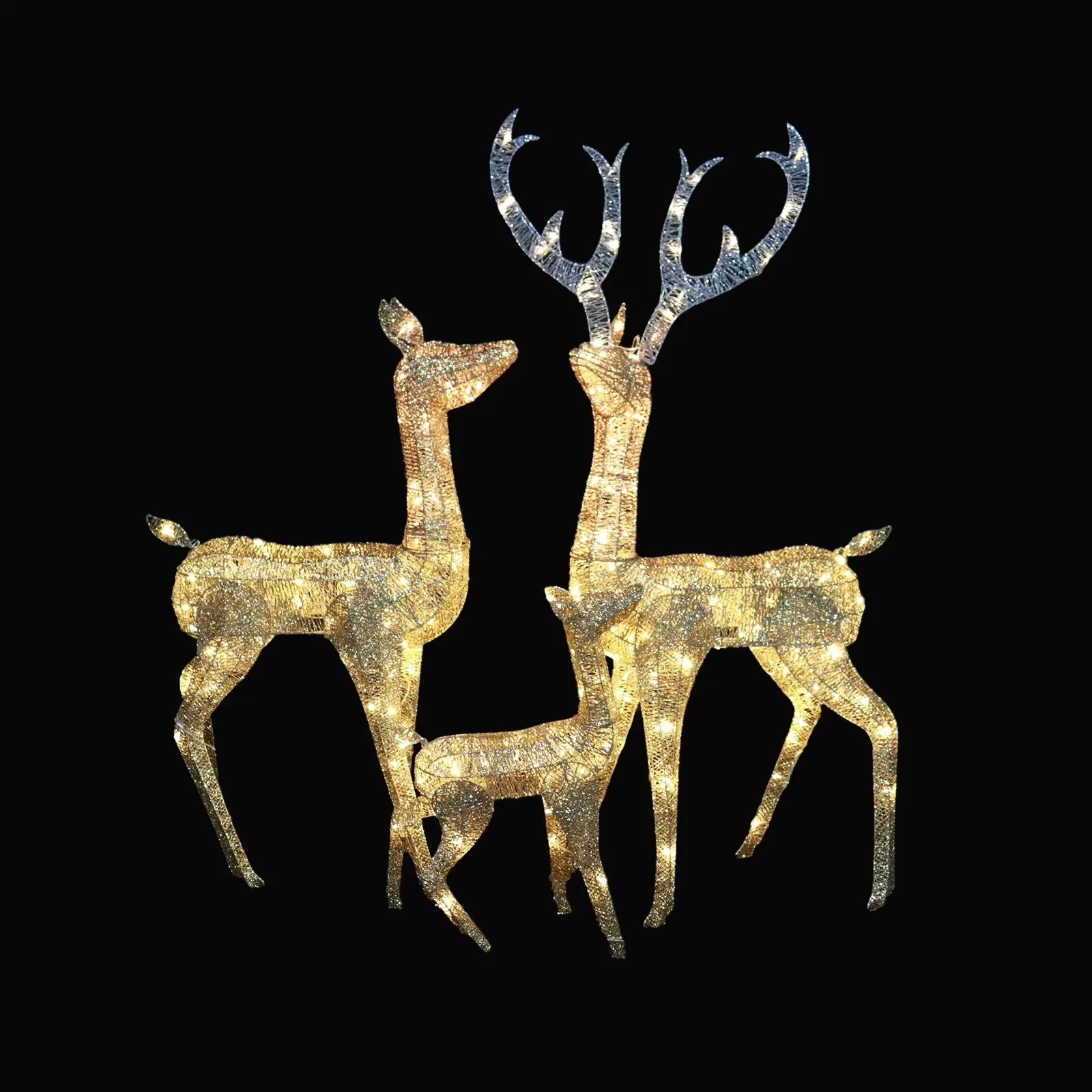 Christmas Motif Lights Led Rope Reindeer Family Decor AU IP44 LED Lights - Home & Garden