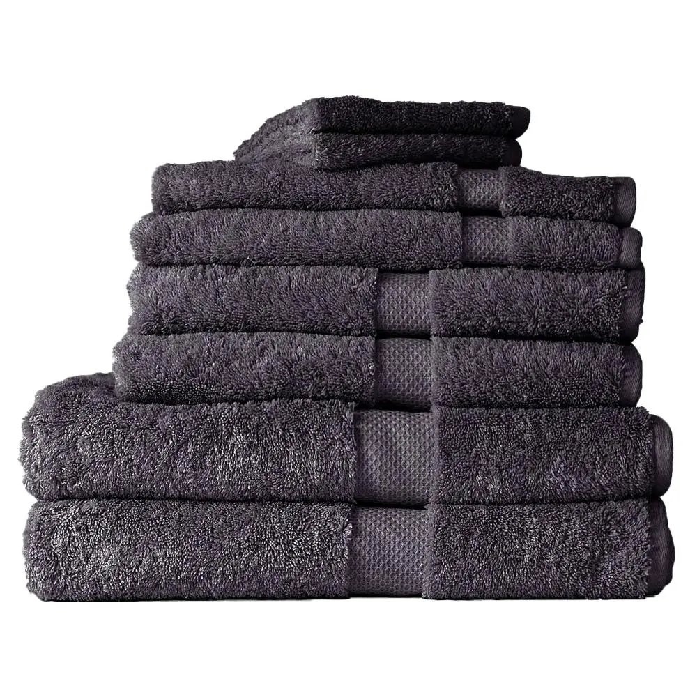 8pc Canningvale Royal Splendour Home Decor Bathroom Bath Towel Set Slate - Home & Garden