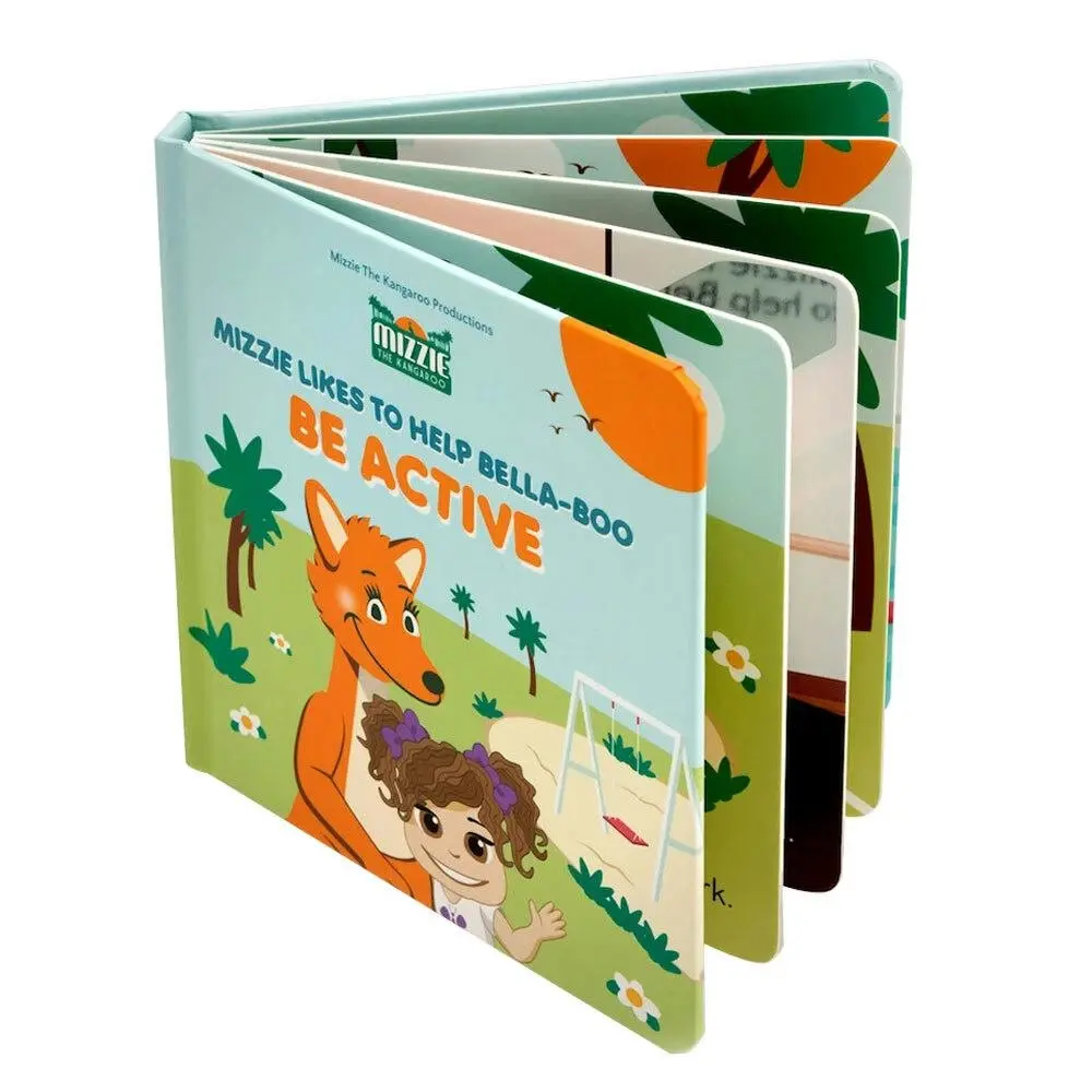 Mizzie the Kangaroo Be Active Touch/Feel Story/Bed Time Hardcover Children Book - Toys & Games