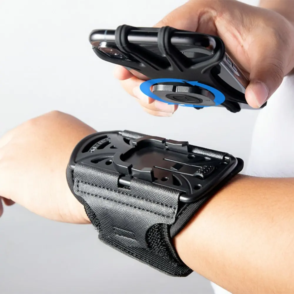 Armband Running Wristband Phone Holder, Detachable Running Accessories-black
