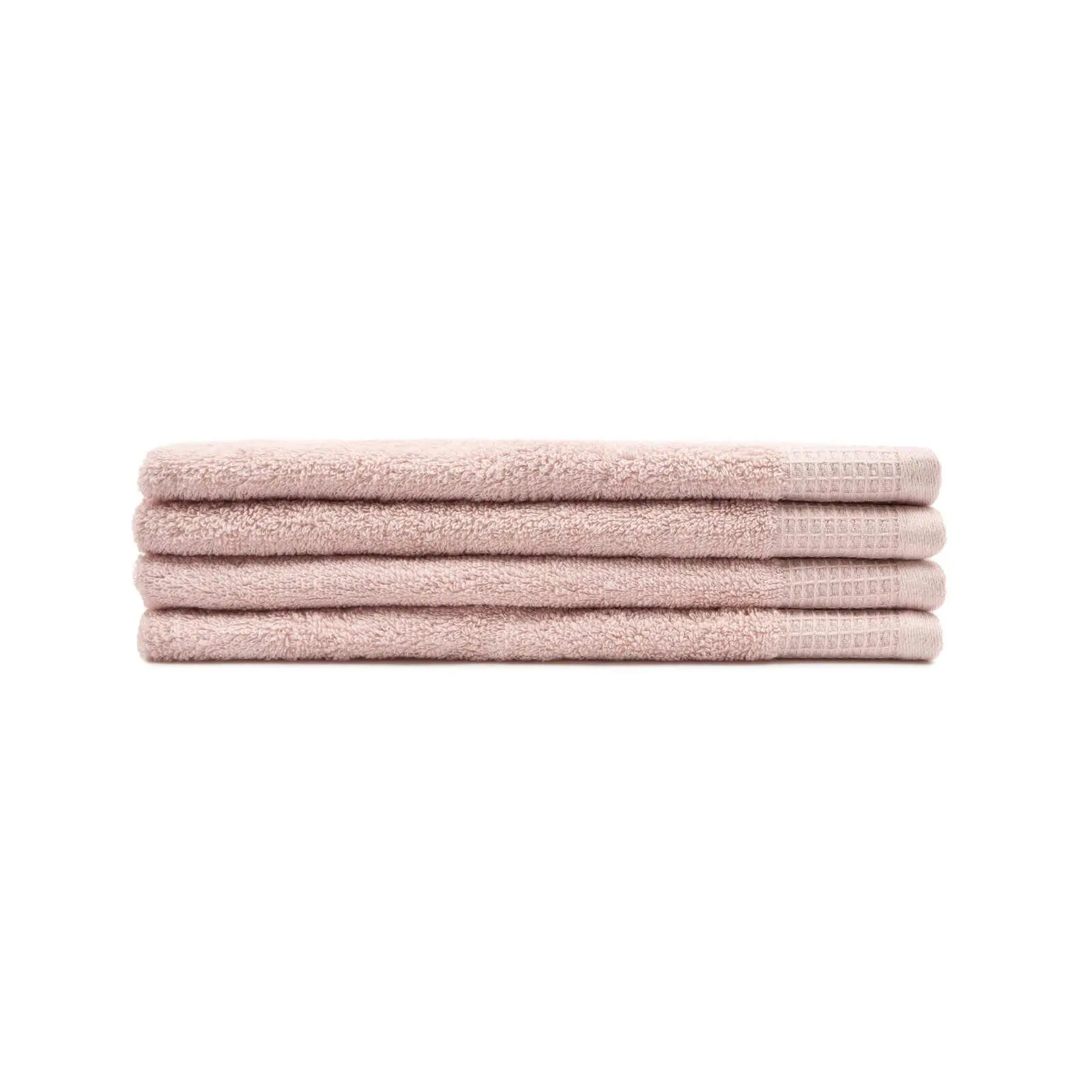 4pc Sheraton Luxury Maison Greenwich Hand Towels 40cm x 60cm Cotton Peach - Home & Garden