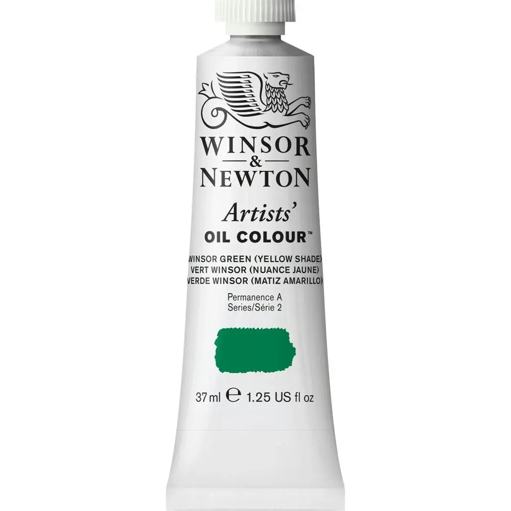 Winsor & Newton Artists Oil Colour 37ml Paint Tube Winsor Green Yell Shade S2 - Hobbies