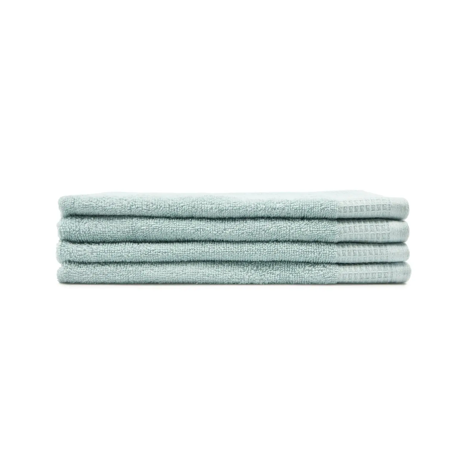 4pc Sheraton Luxury Maison Greenwich Hand Towels 40cm x 60cm Cotton Cloud Blue - Home & Garden
