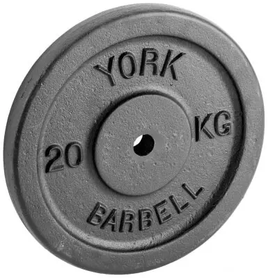 York 20kg Cast Iron Disc - Sports & Outdoor