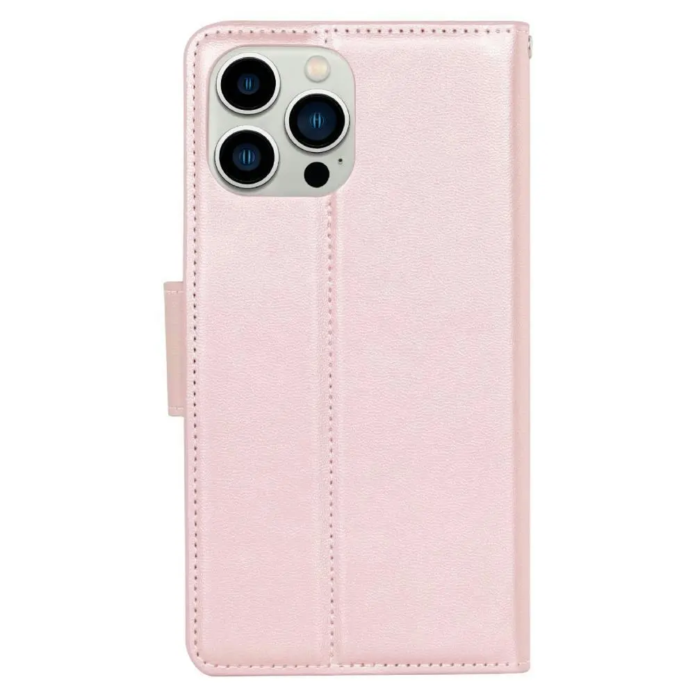 Soka Hanman Wallet Case (Suits iPhone 16 Pro Max) - Rose Gold