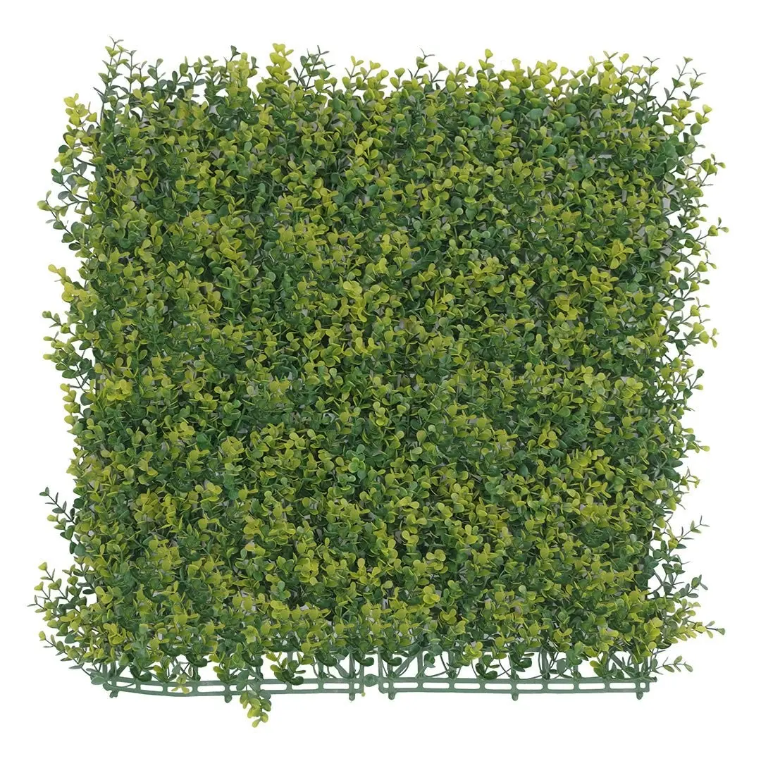 Artificial Golden English Box Hedge 50x50cm - Home & Garden