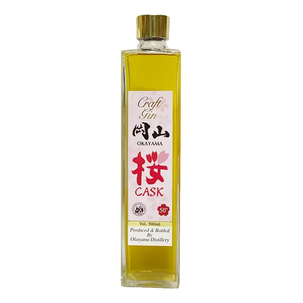 Okayama Craft Gin Sakura Cask Finish 500ml - Alcohol