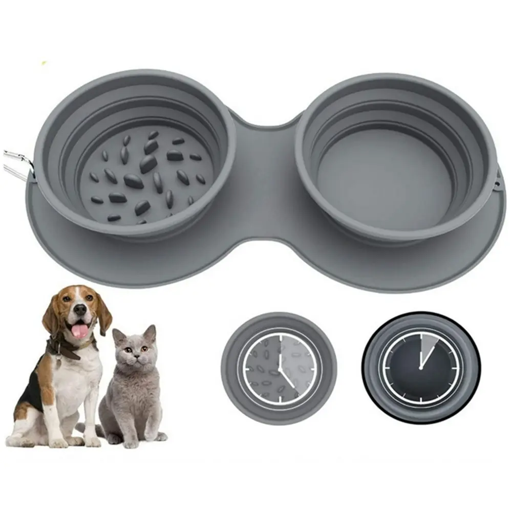 Collapsible Dog Bowls Water Portable Travel Pet Food Feeding Cat Bowl - Pets